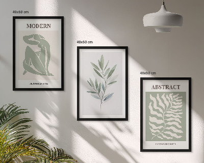 Set tablouri pentru dormitor Design boho în acuarelă Matisse