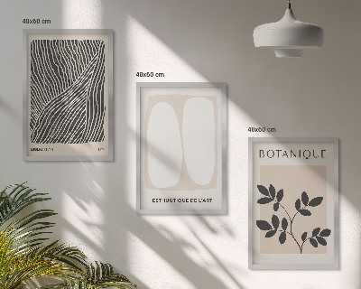 Set tablouri decorative Modele și linii de plante