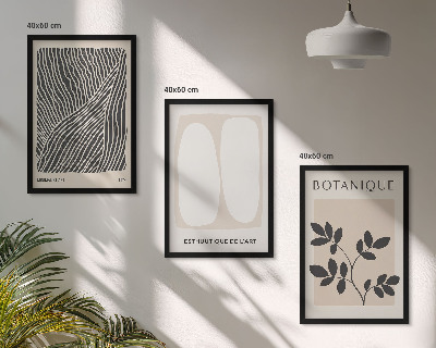 Set tablouri decorative Modele și linii de plante