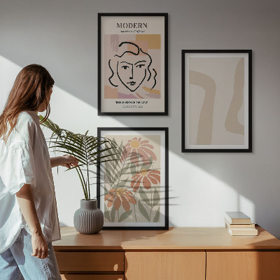 Set tablouri decorative Femeie abstractă modernă