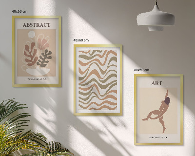 Set tablouri decorative Modele abstracte boho Matisse