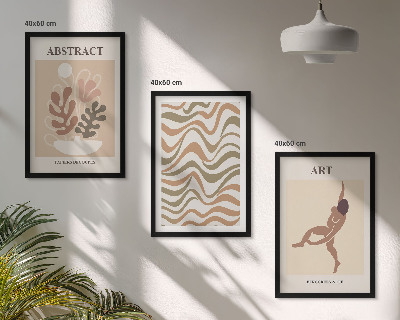 Set tablouri decorative Modele abstracte boho Matisse