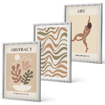 Set tablouri decorative Modele abstracte boho Matisse