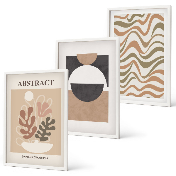 Set tablouri pentru dormitor Modele de forme abstracte
