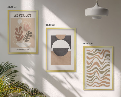 Set tablouri pentru dormitor Modele de forme abstracte