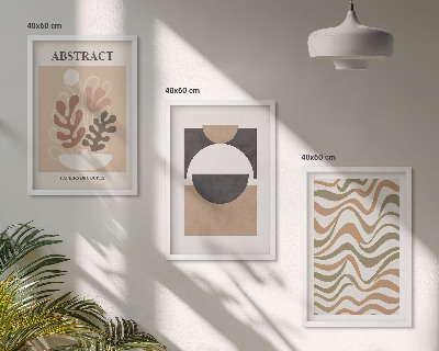 Set tablouri pentru dormitor Modele de forme abstracte