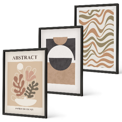 Set tablouri pentru dormitor Modele de forme abstracte