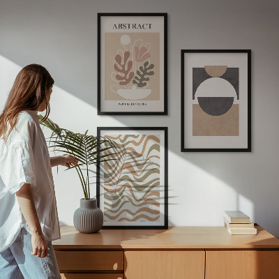 Set tablouri pentru dormitor Modele de forme abstracte