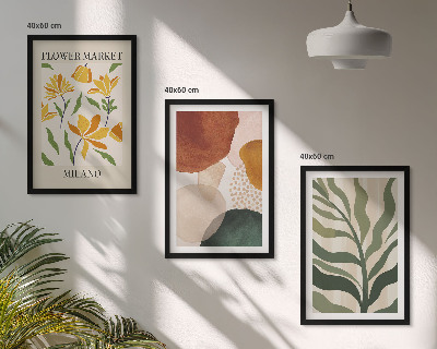 Set tablouri decorative Forme abstracte florale