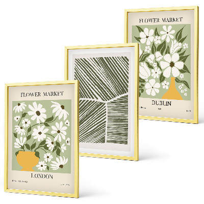 Set tablouri pentru dormitor Modele florale Londra Dublin