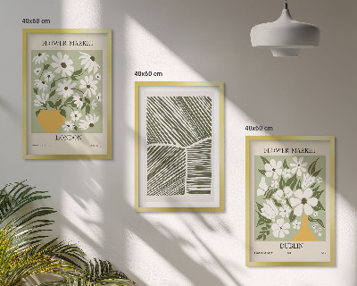 Set tablouri pentru dormitor Modele florale Londra Dublin
