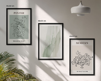 Set tablouri decorative Flori într-o vază modernă