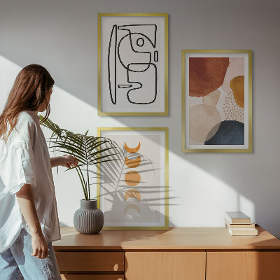 Set tablouri decorative Decorațiuni abstracte în culori