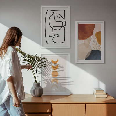 Set tablouri decorative Decorațiuni abstracte în culori