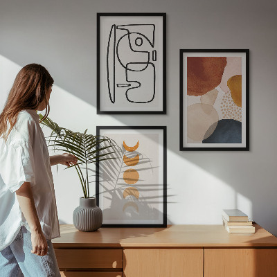 Set tablouri decorative Decorațiuni abstracte în culori