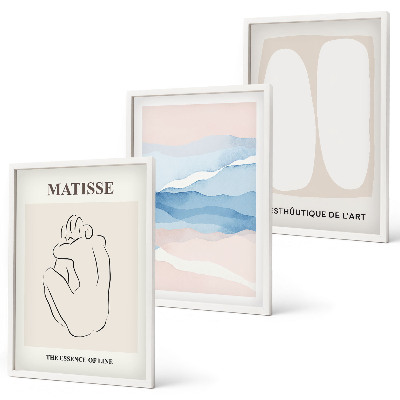 Set tablouri pentru dormitor Formele abstracte ale lui Matisse