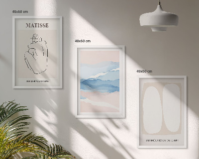 Set tablouri pentru dormitor Formele abstracte ale lui Matisse