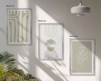 Set tablouri pentru dormitor Modele geometrice de plante