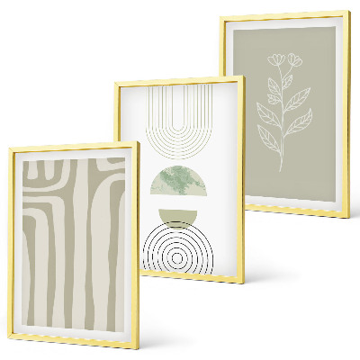 Set tablouri pentru dormitor Modele geometrice de plante