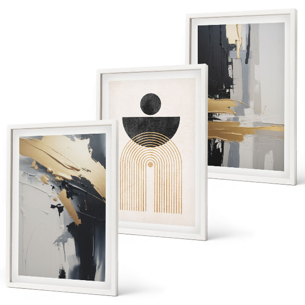 Set tablouri decorative Eleganța geometriei abstracte