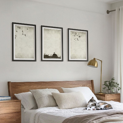 Set tablouri decorative Minimalismul păsărilor zburătoare