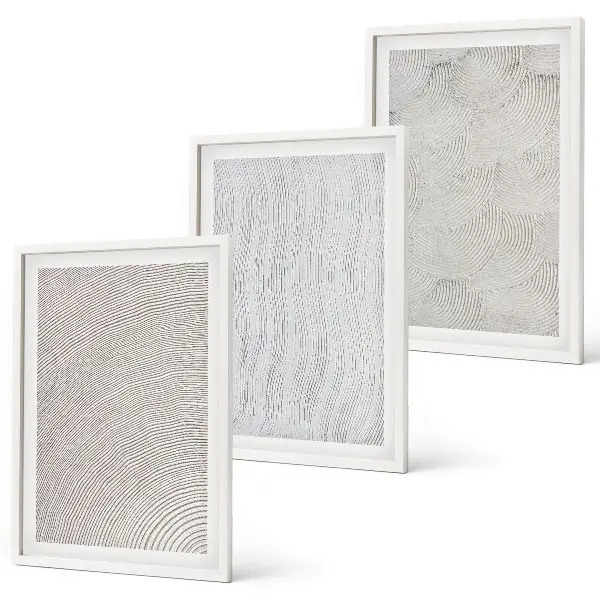 Set tablouri decorative cu modele geometrice de nisip