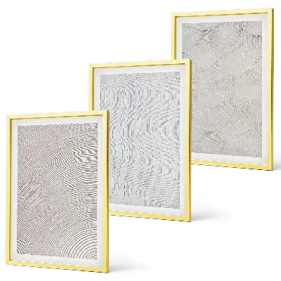 Set tablouri decorative cu modele geometrice de nisip