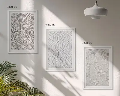 Set tablouri decorative cu modele geometrice de nisip