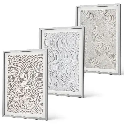 Set tablouri decorative cu modele geometrice de nisip