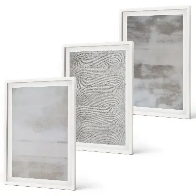 Set de tablouri pentru dormitor cu texturi minimaliste moderne