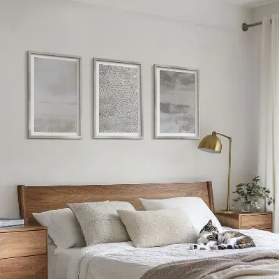Set de tablouri pentru dormitor cu texturi minimaliste moderne