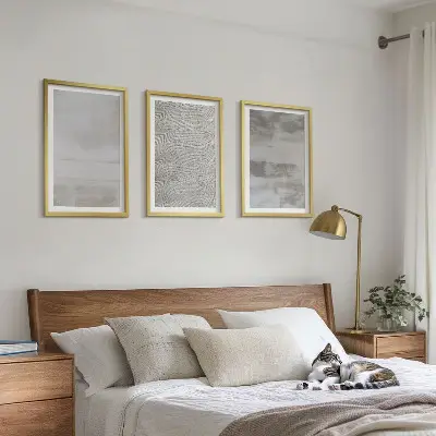 Set de tablouri pentru dormitor cu texturi minimaliste moderne