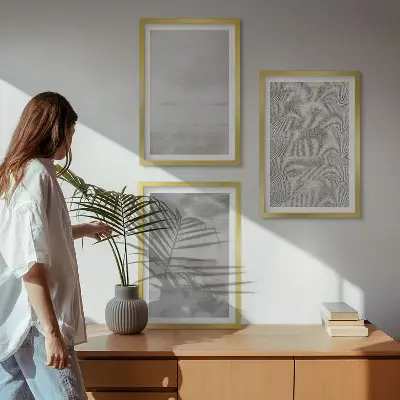 Set de tablouri pentru dormitor cu texturi minimaliste moderne