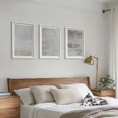 Set de tablouri pentru dormitor cu texturi minimaliste moderne