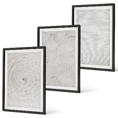 Set tablouri decorative cu modele geometrice din carton