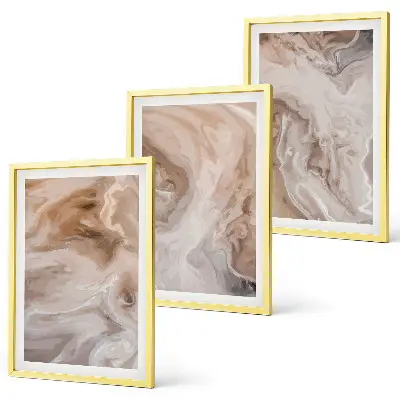 Set tablouri pentru dormitor cu texturi abstracte din marmură