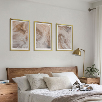 Set tablouri pentru dormitor Texturi abstracte din marmură
