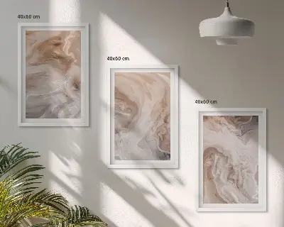 Set tablouri pentru dormitor cu texturi abstracte din marmură