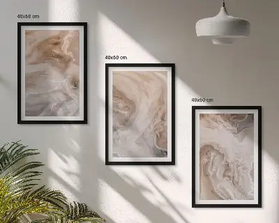 Set tablouri pentru dormitor cu texturi abstracte din marmură