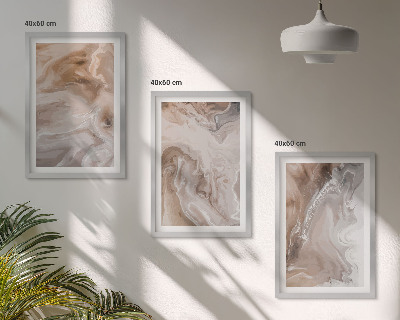 Set tablouri decorative Piatră de marmură abstractă