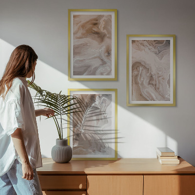 Set tablouri decorative Piatră de marmură abstractă