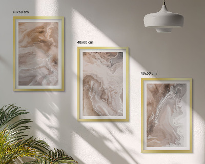 Set tablouri decorative Piatră de marmură abstractă