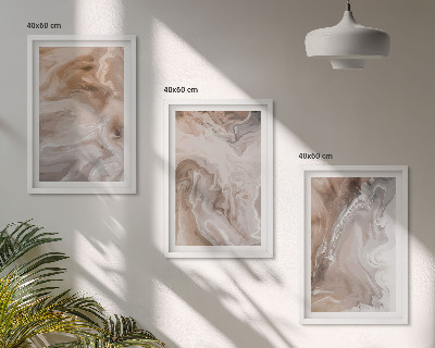 Set tablouri decorative Piatră de marmură abstractă