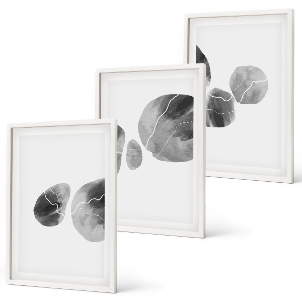 Set tablouri decorative Stropi de vopsea de artă abstractă