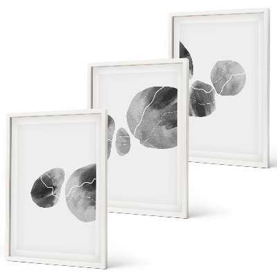 Set tablouri decorative Stropi de vopsea de artă abstractă
