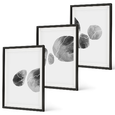 Set tablouri decorative Stropi de vopsea de artă abstractă