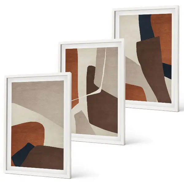 Set tablouri decorative cu structuri moderne abstracte