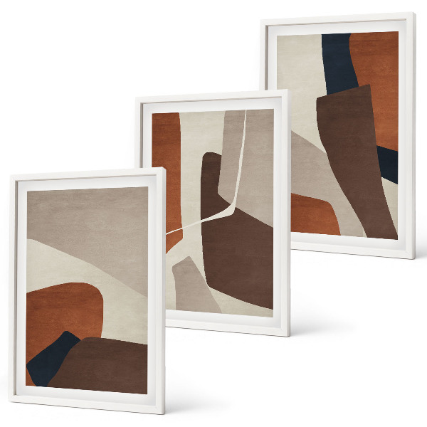 Set tablouri decorative Structuri moderne abstracte