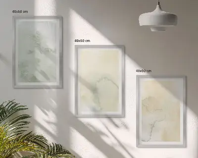Set tablouri pentru dormitor cu texturi pastelate de acuarelă