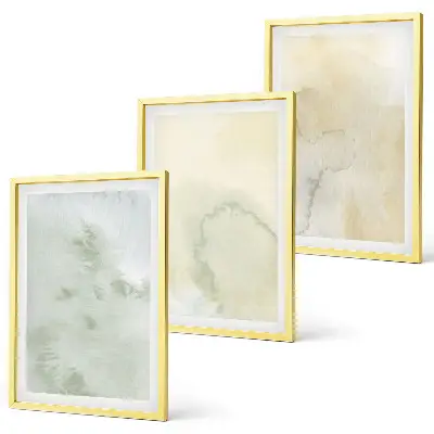 Set tablouri pentru dormitor cu texturi pastelate de acuarelă
